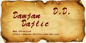 Damjan Dajlić vizit kartica